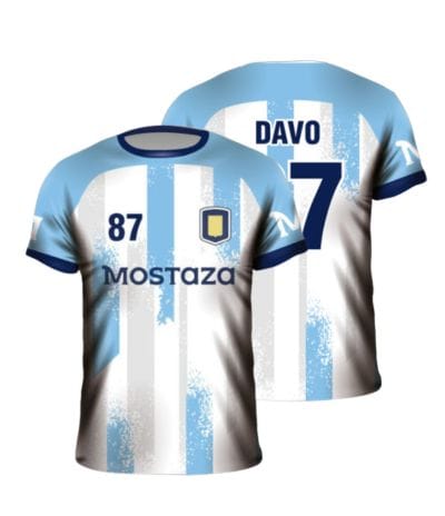 Camiseta argentina mundial 2026 Mostaza Sublimada Davo Xeneise personalizada por Sublime Sport