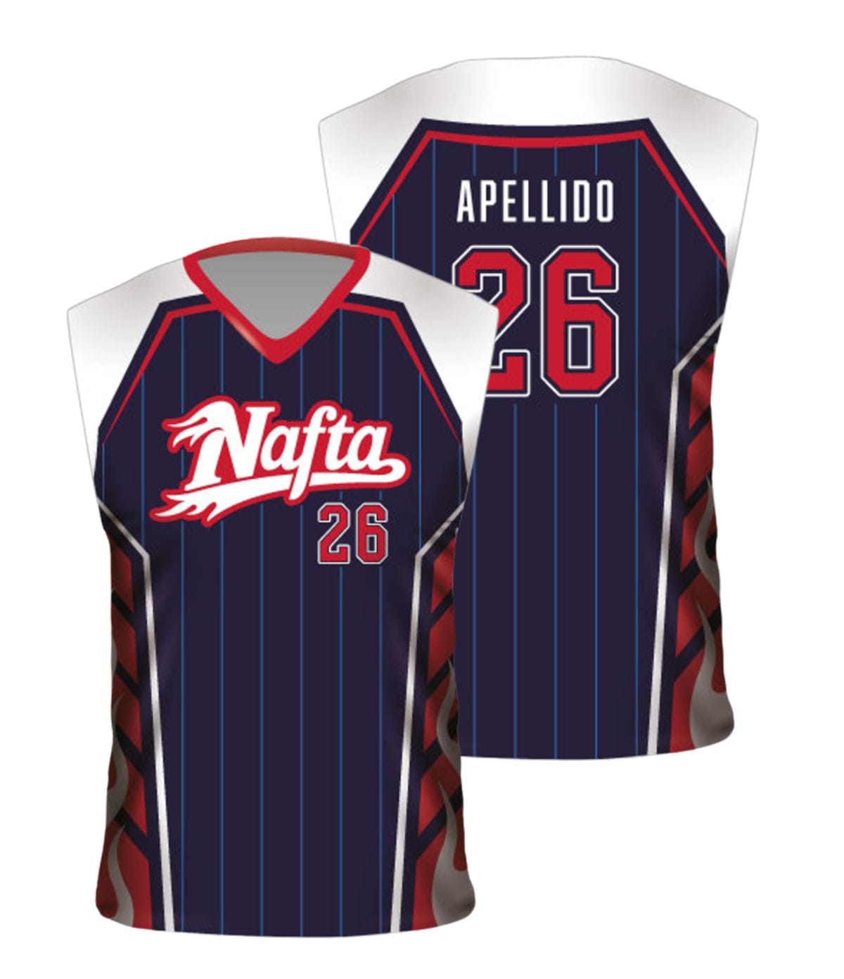 Camiseta de básquet sublimada azul marino y roja personalizada para equipo